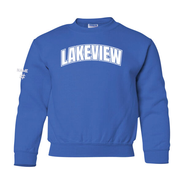 Gildan Youth Lakeview Printed Crewneck Thumbnail